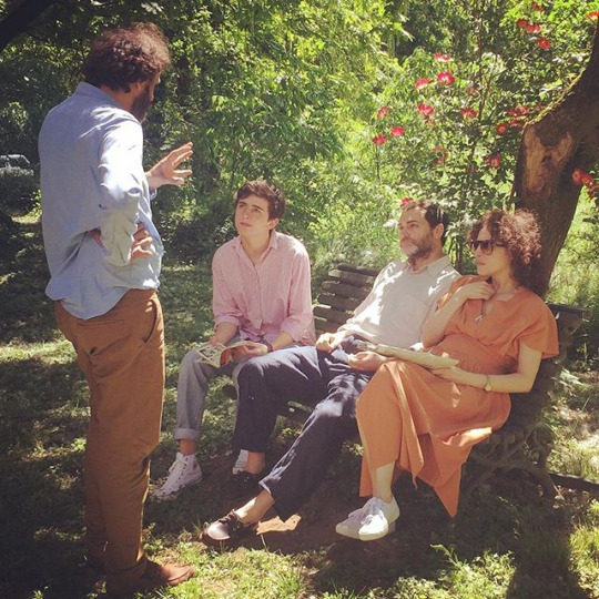 Behind-the-scenes of 'Call Me By Your Name'.