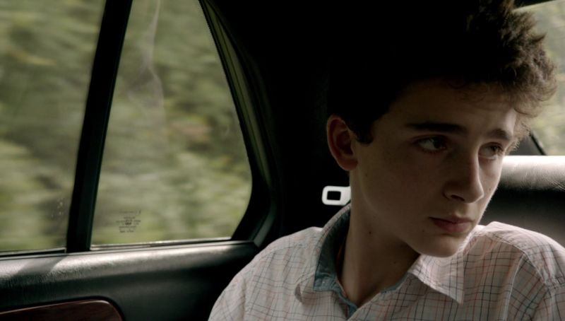 USA. Timothee Chalamet and Kelly Rohrbach in the ©Gravier  Productions/-Perdido Productions new movie: A Rainy Day in New York (2019)  . Plot : Two young people arrive in New York for a